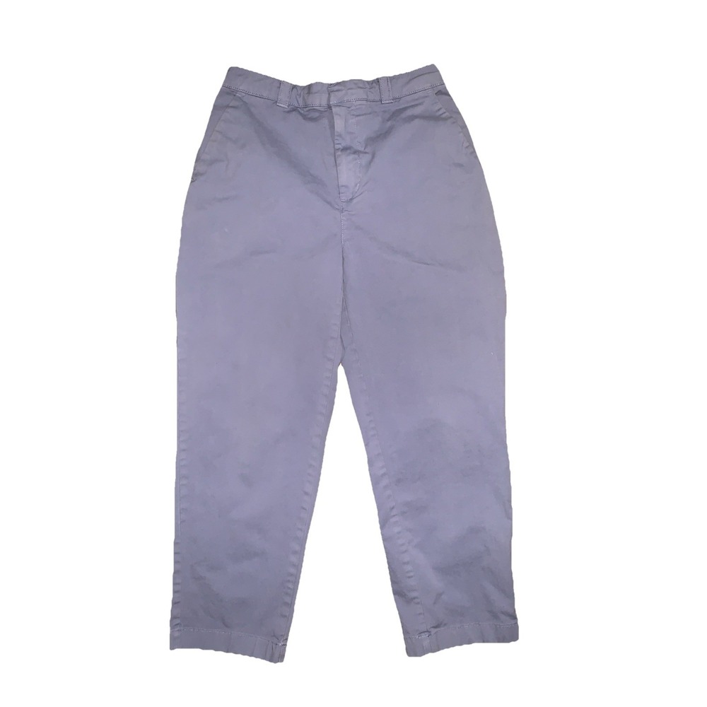 Gap Womens 4 Straight Up Khaki Pants Periwinkle Blue Casual Stretch Preppy 28x25